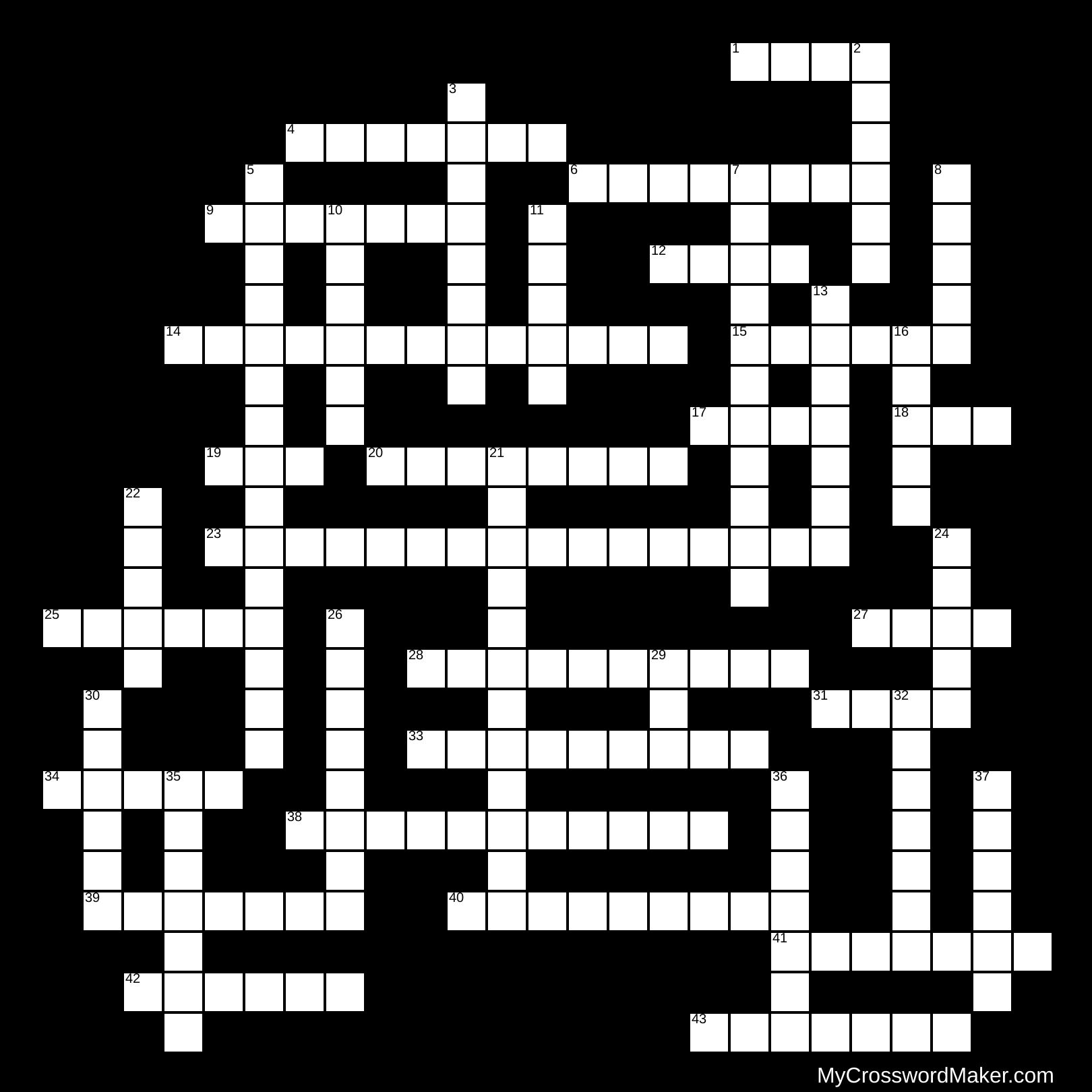 Physical Science Review - Crossword Puzzle