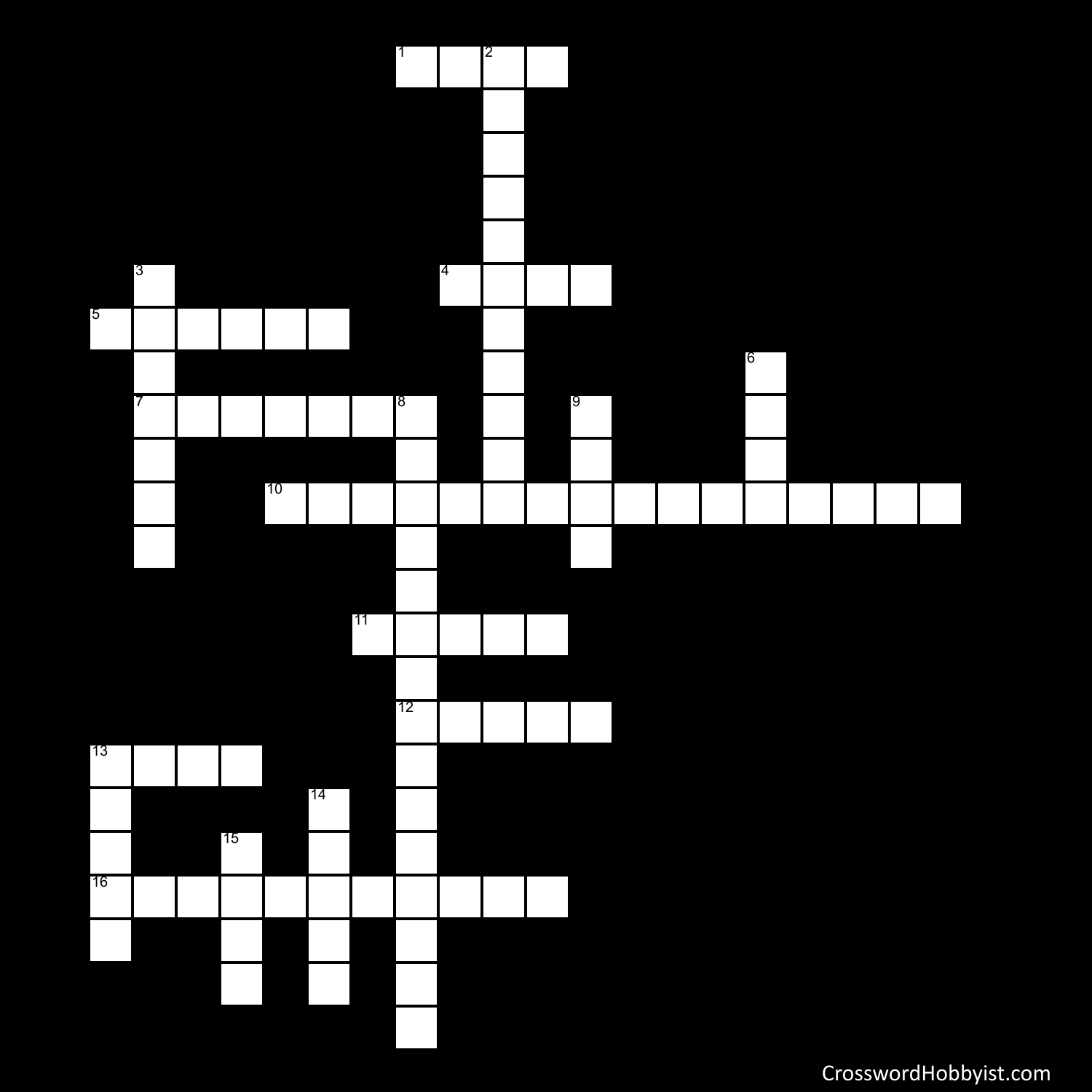 Robotic Vocabulary Crossword Puzzle