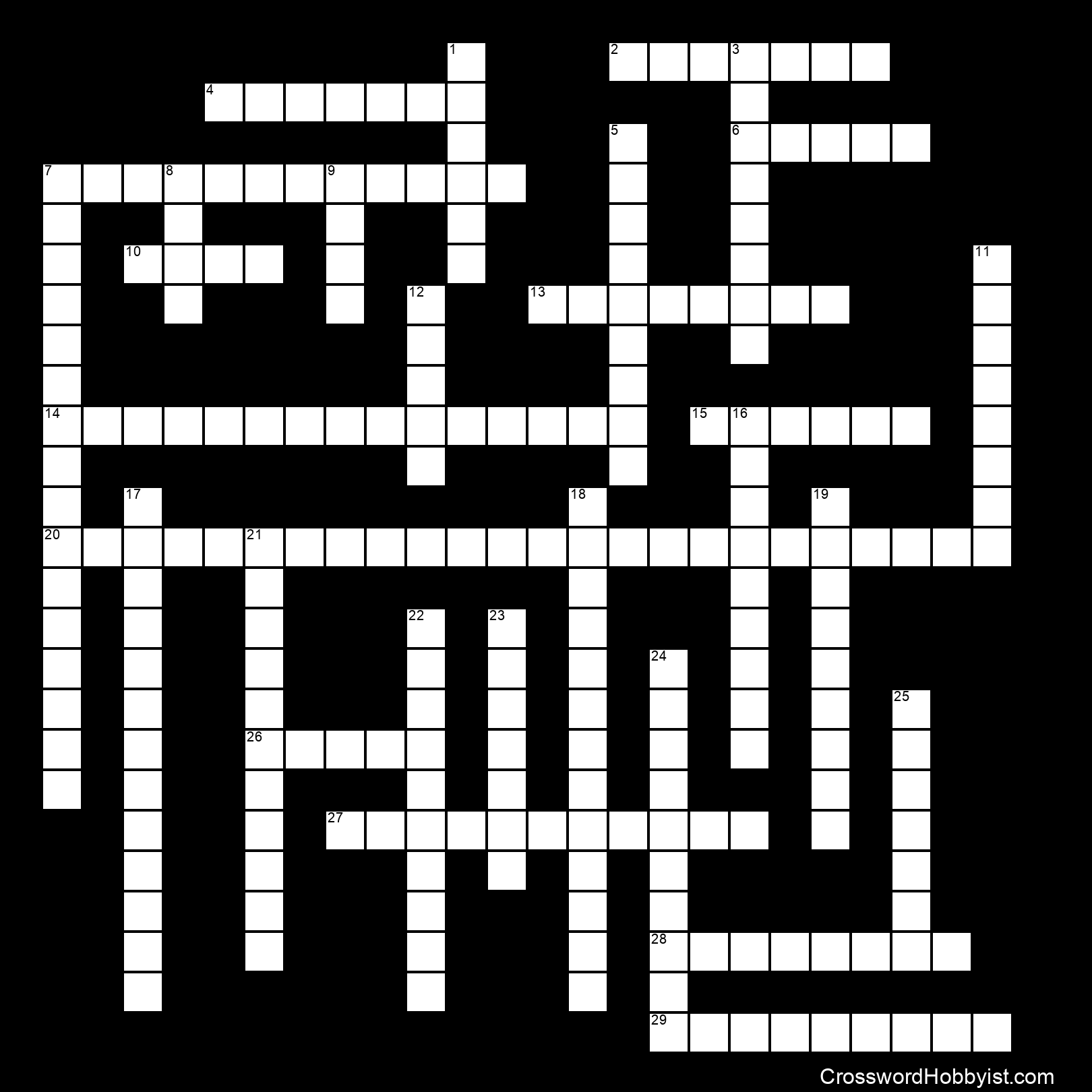 Science Crossword - Crossword Puzzle