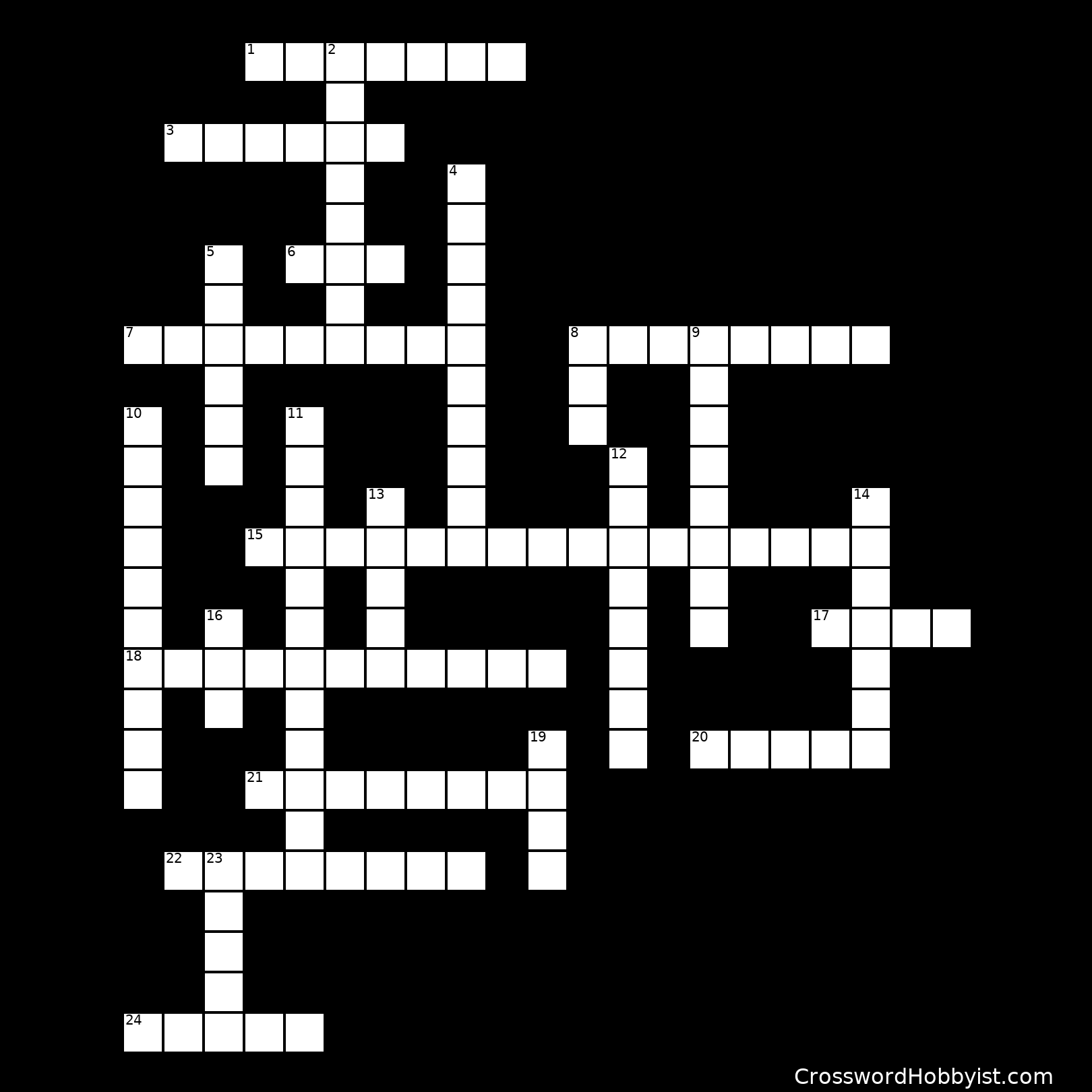 Spanish Words & Meanings Crossword Puzzle