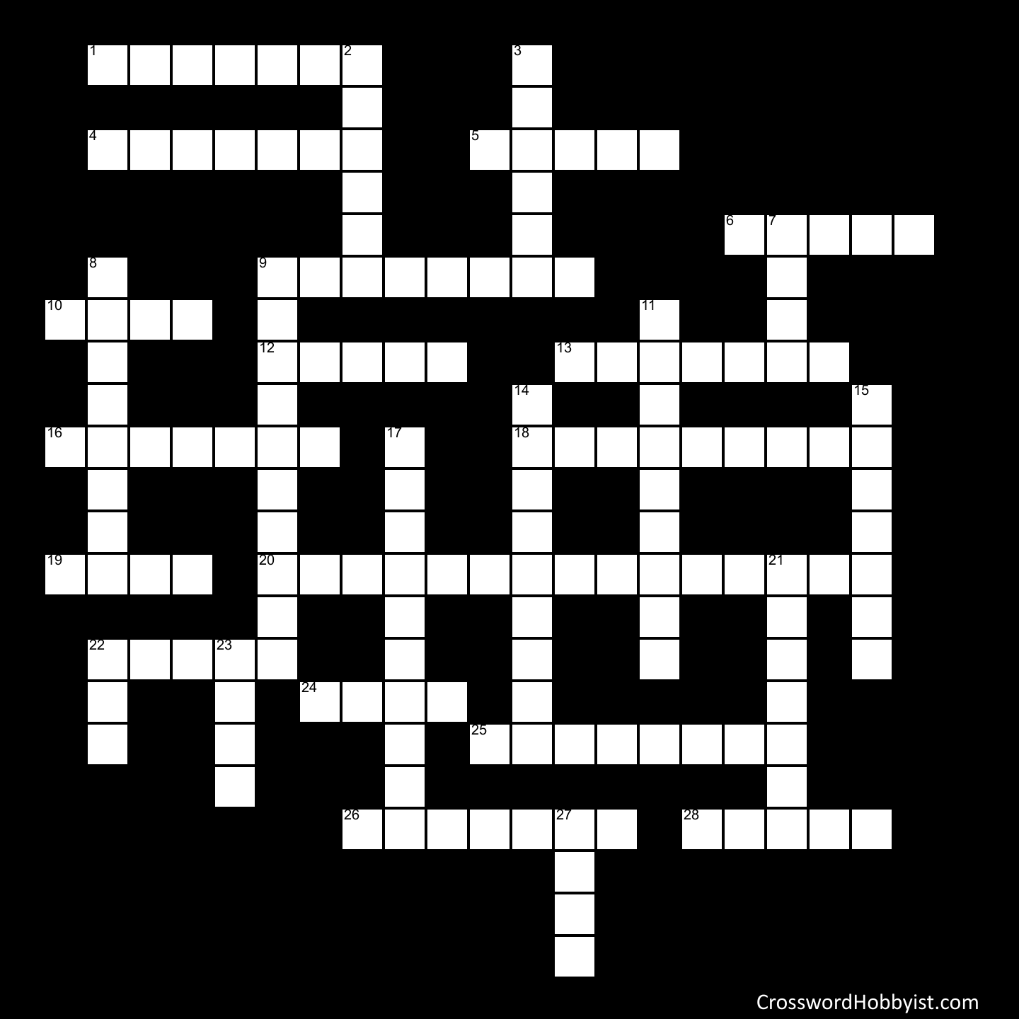 THE FOOT & THE HORSE Crossword Puzzle