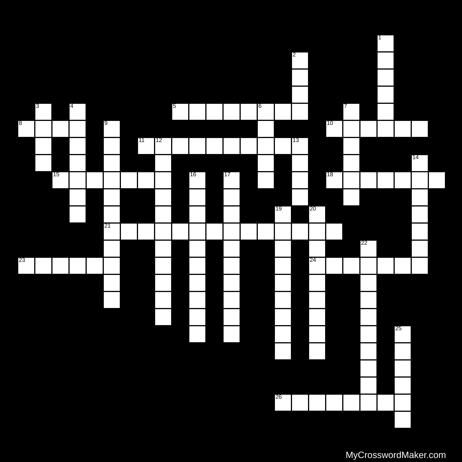 The ABC's and XYZ's of the BIBLE Crossword Puzzle