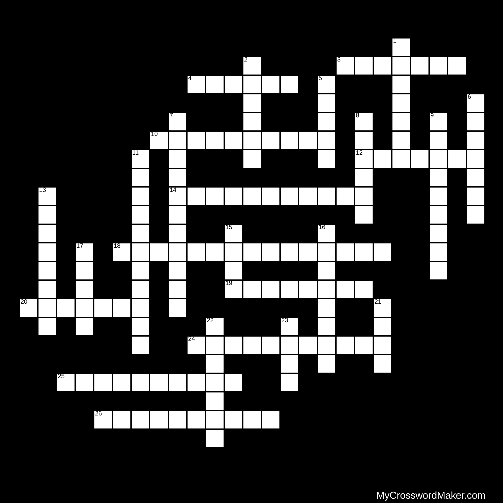 The ABC's and the XYZ's of the BIBLE Part II Crossword Puzzle