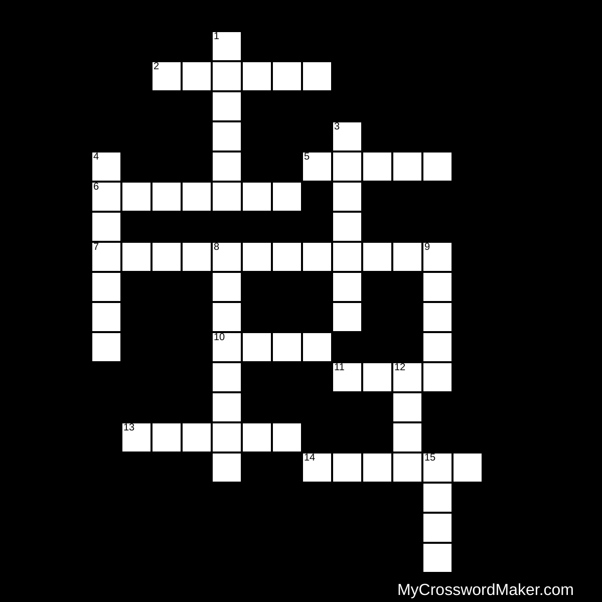 The Crucible Crossword Puzzle