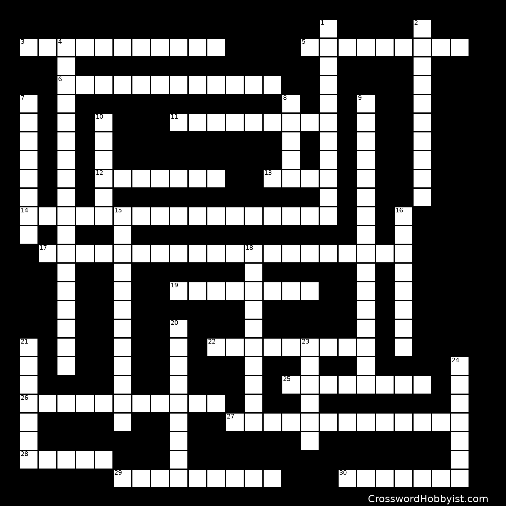 The History of American Film Crossword Puzzle