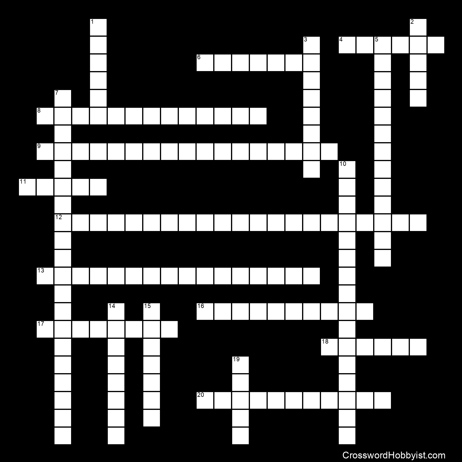 The History of Crisps and Cobblers Crossword Puzzle