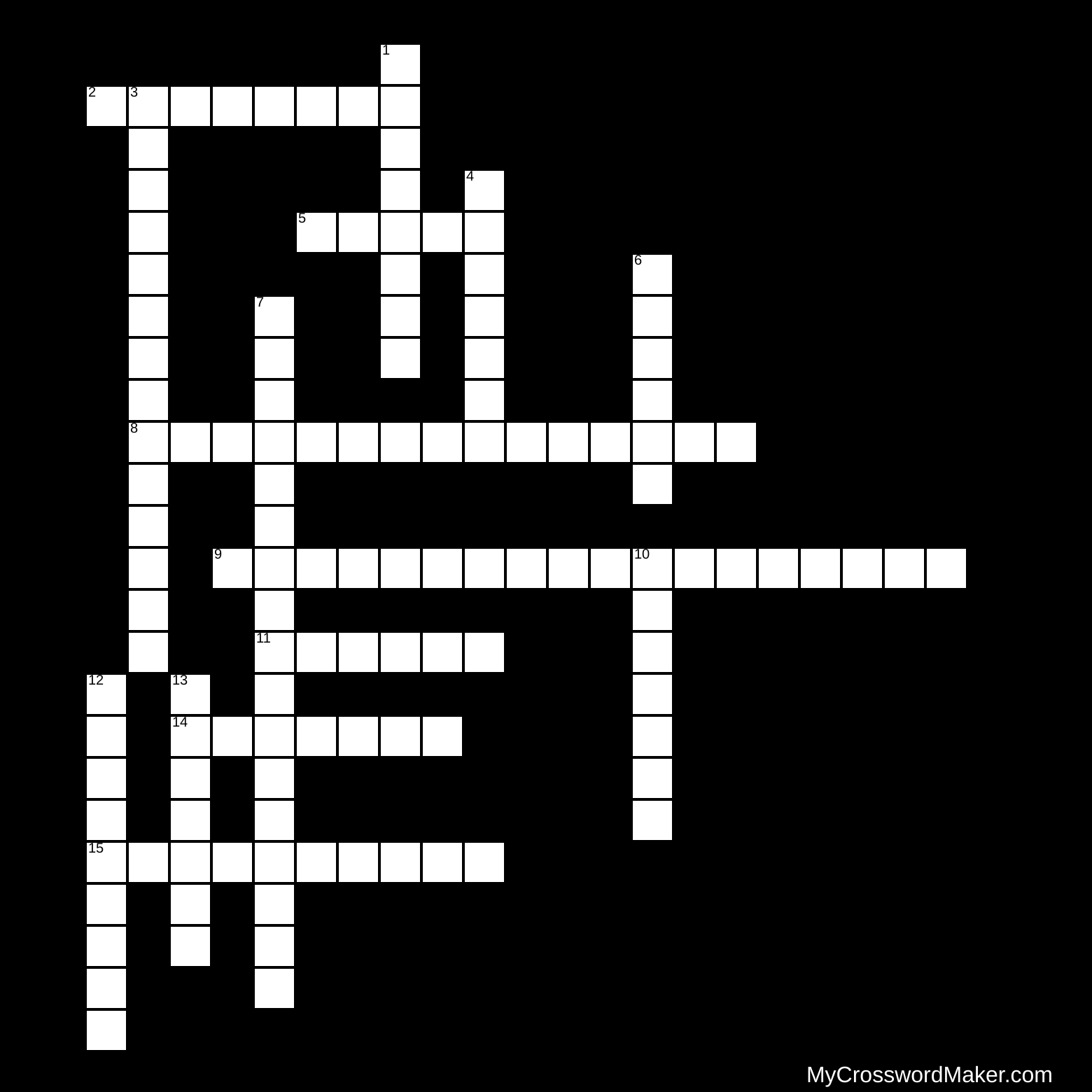 The Ocean as a Habitat Crossword Puzzle