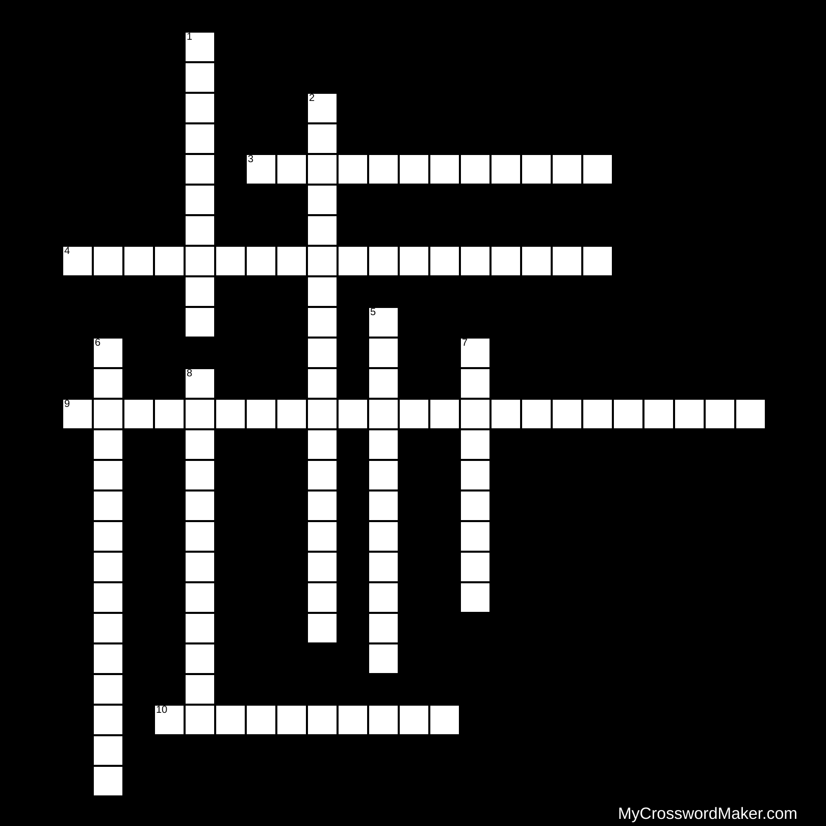 The Story of Mary - Crossword Puzzle