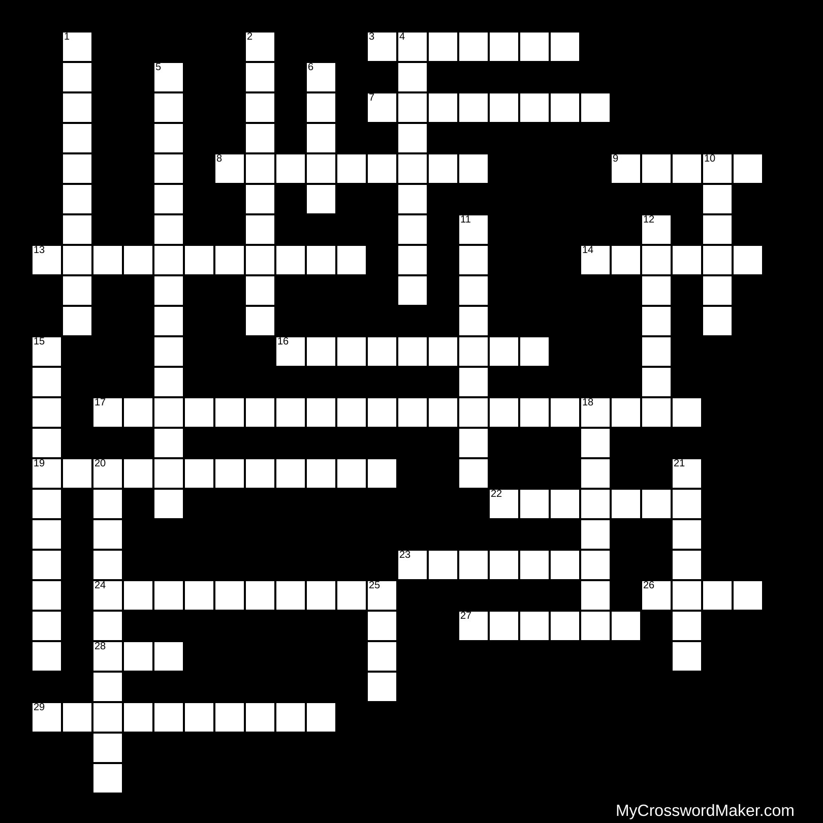 Things Fall Apart - Crossword Puzzle
