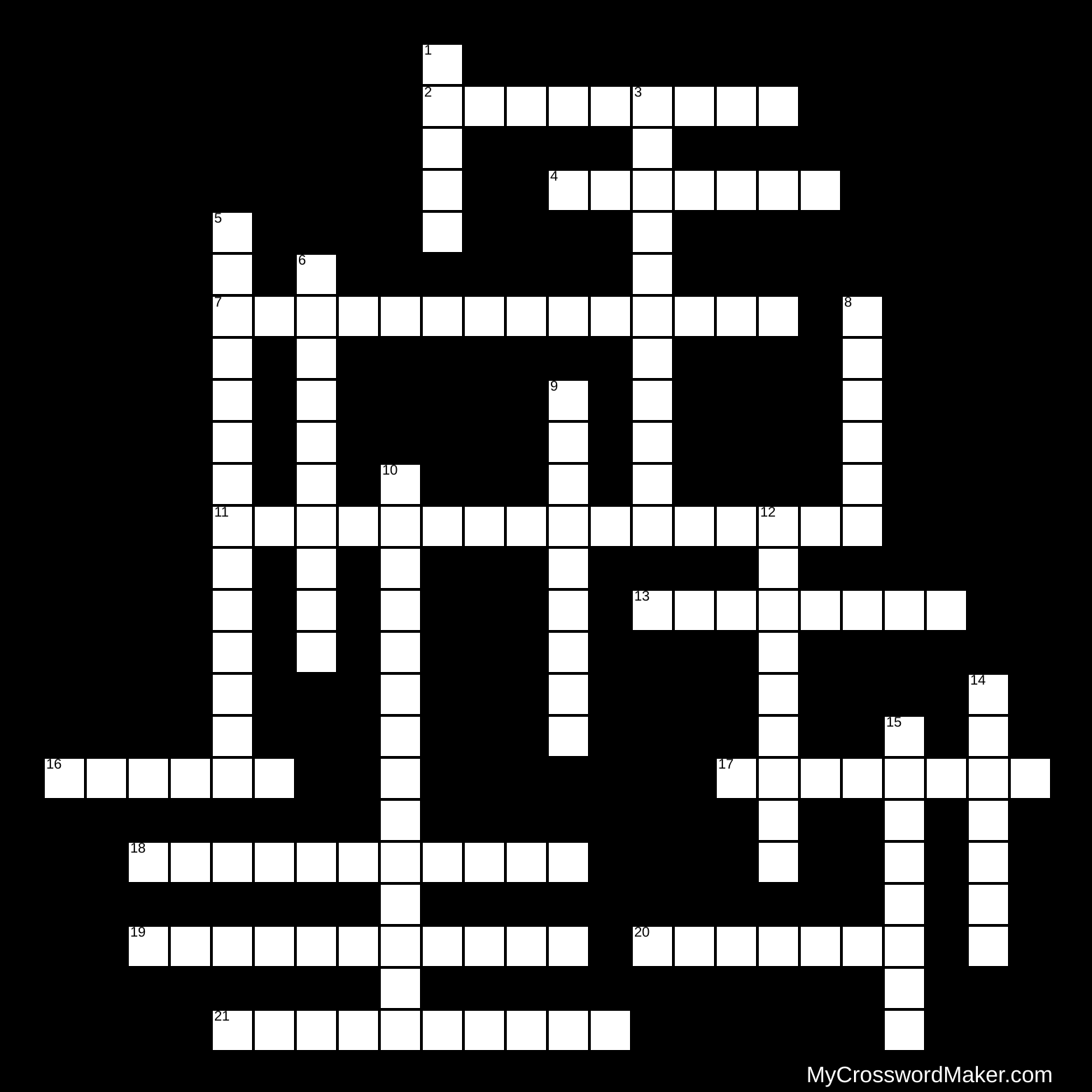 U.S. History - The Civil Rights Movement - Crossword Puzzle