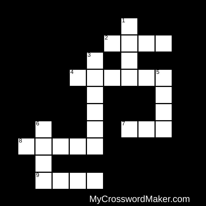 VERBS Crossword Puzzle