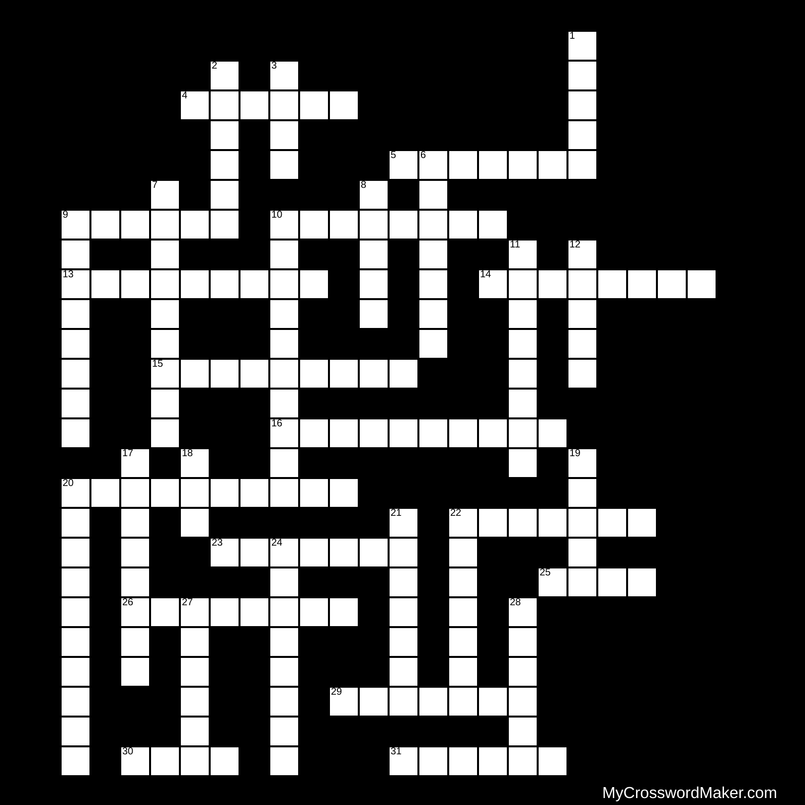 Verbage Va Va Verbage IV All-over ABC's - Crossword Puzzle