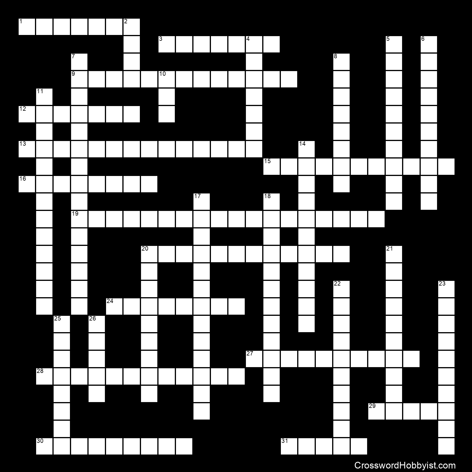 Vocabulaire du Cinéma - Crossword Puzzle
