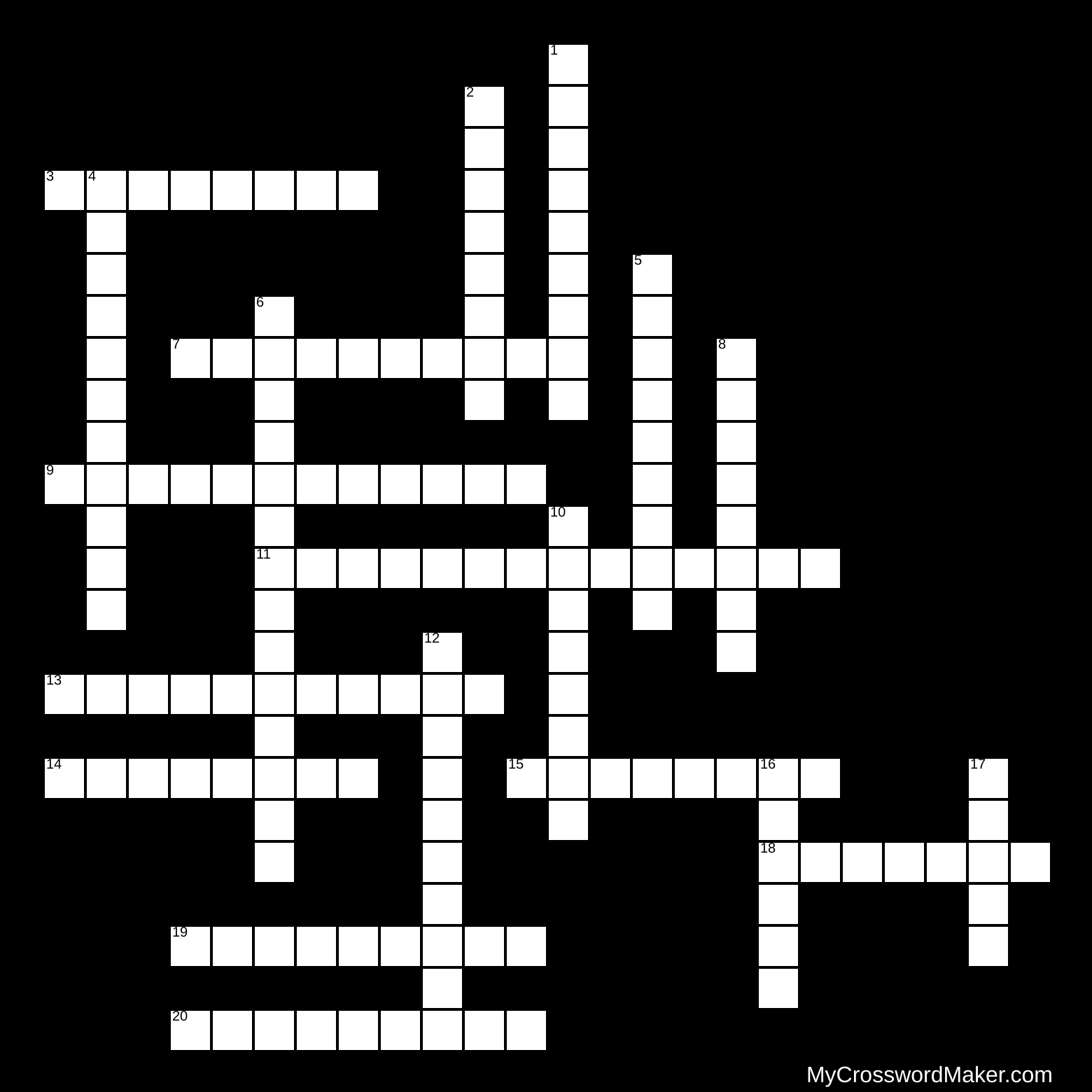 math crossword puzzle - Crossword Puzzle