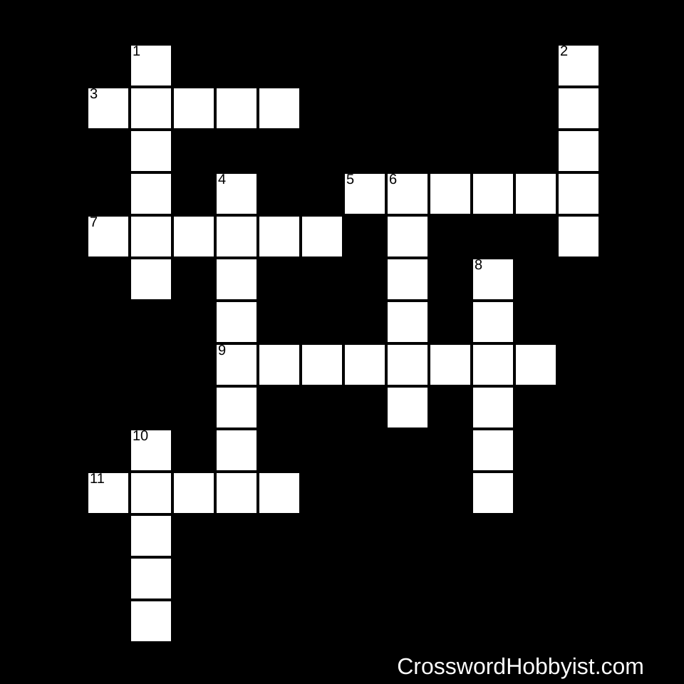word list Crossword Puzzle