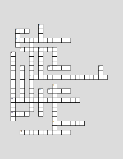 Psychological Schools of the Nervous System Crossword - Free Printable ...