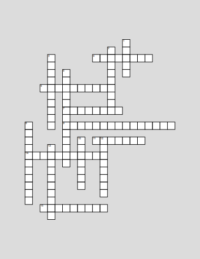 School Things Crossword - Free Printable | BrightSprout