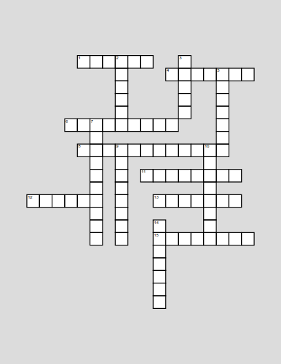 Grammar and Vocabulary Crossword Puzzle — Grade 9 ELA - Free Printable ...